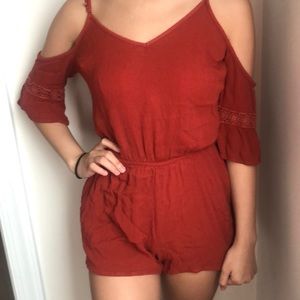 Cold-Shoulder Romper